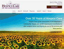 Tablet Screenshot of hospicecarelc.org